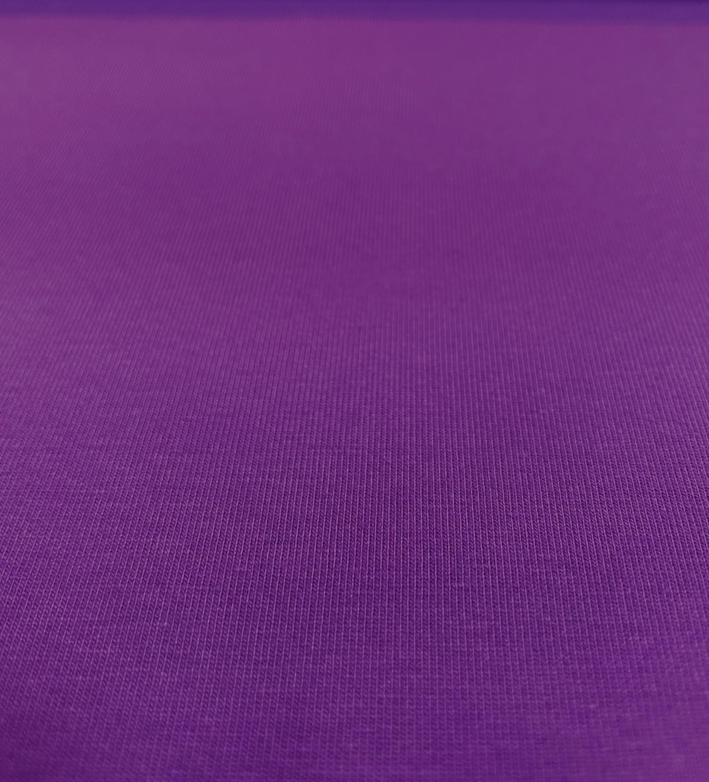 Baumwolljersey uni dunkellila